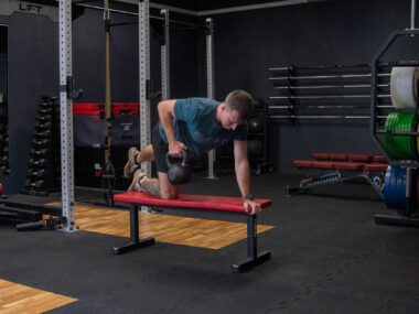 bird dog row ćwiczenie