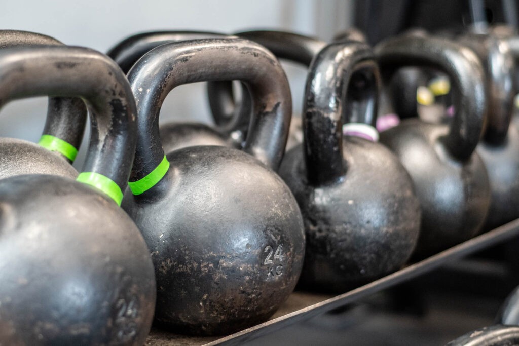 kettlebell żeliwne