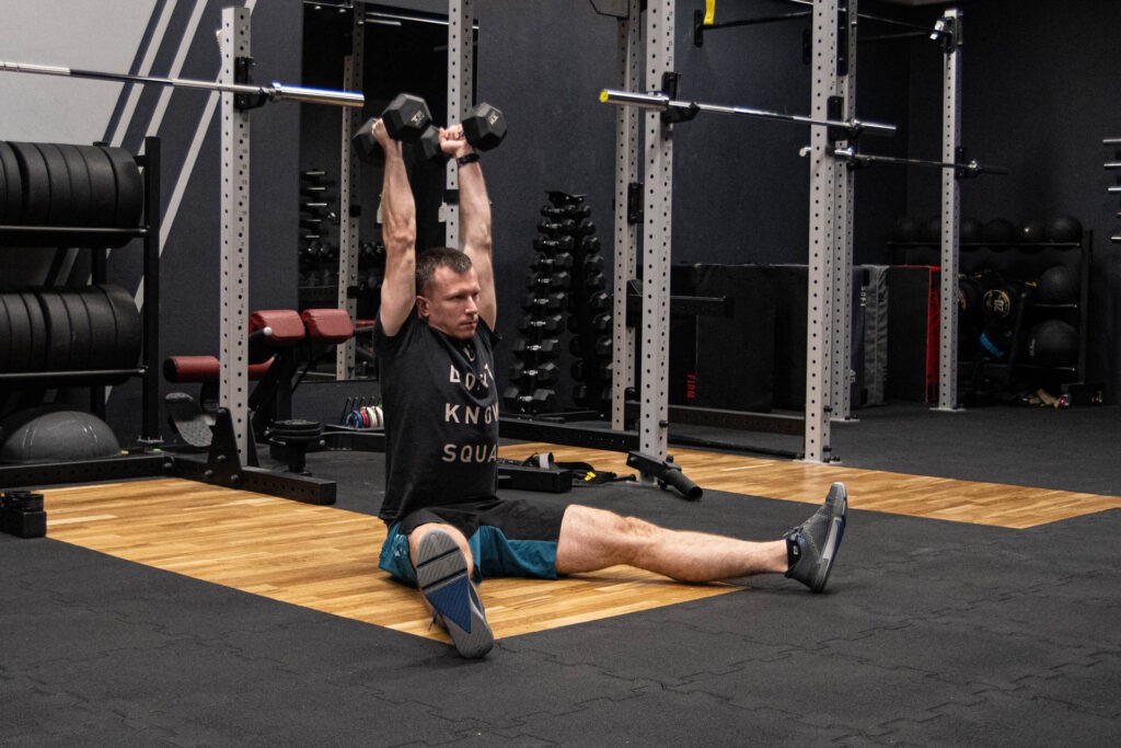 z-press chwytem młotkowym