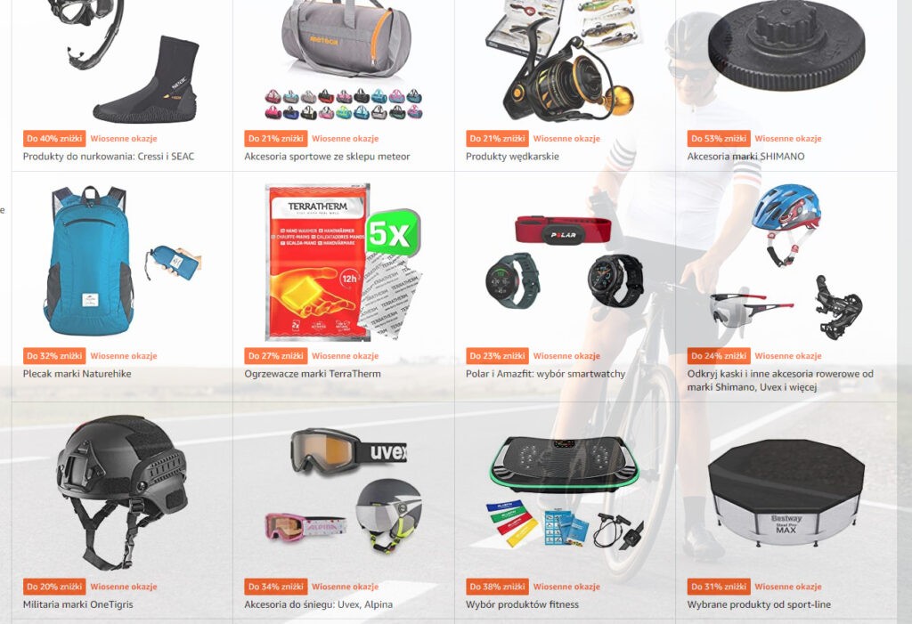 Sportowe okazje na Amazon 27-29 marzec 1 promocje na Amazon marzec 2023