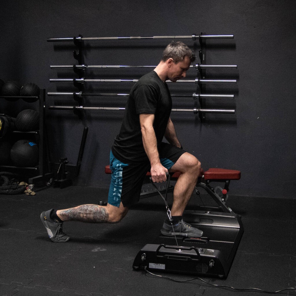 SmartGym Pro dla studia treningu personalnego i klubu fitness 4 przysiad dzielony ze smartgym pro