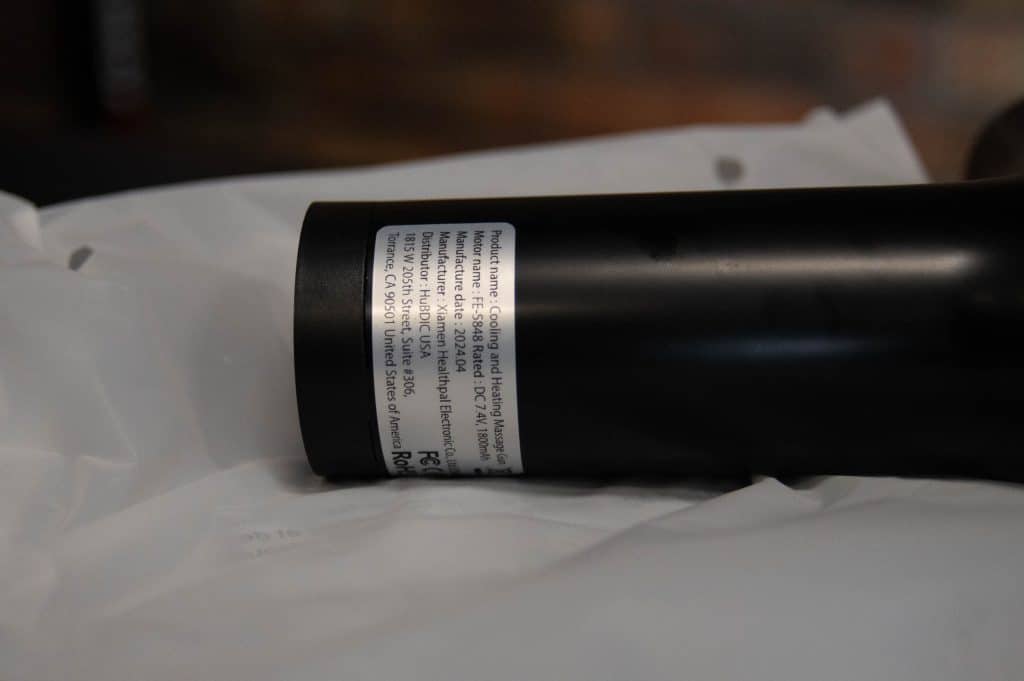 Pistolet do masażu HubiCare z głowicą ciepło/zimno: test 3 DSC 2127
