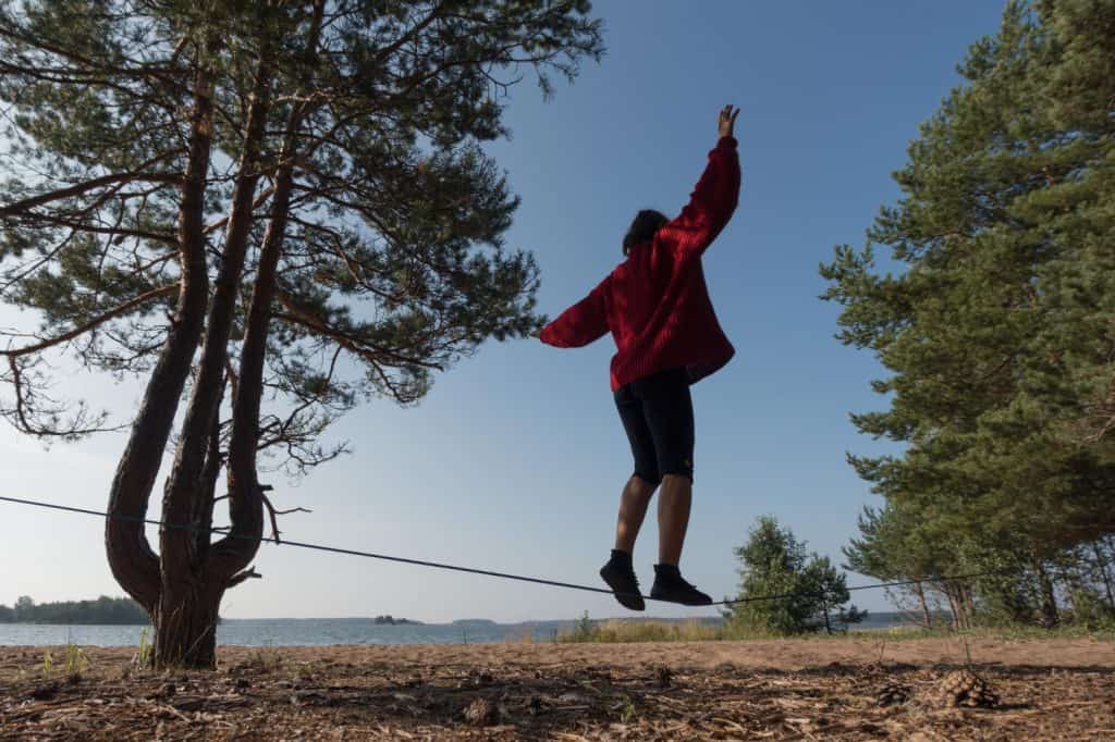 Slackline - trening równowagi i koncentracji 2 3405